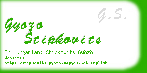 gyozo stipkovits business card