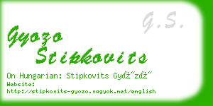 gyozo stipkovits business card